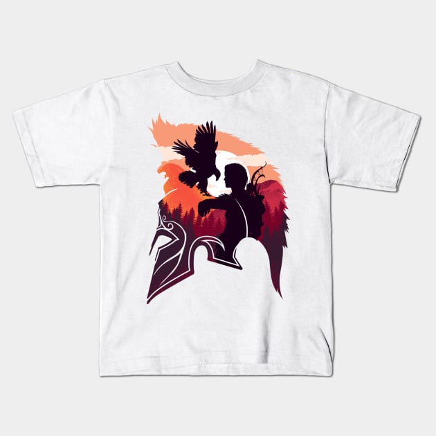 The Eagle Bearer Kids T-Shirt by HyperTwenty